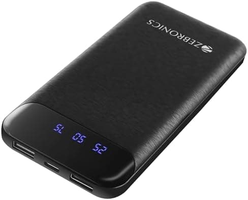 ZEBRONICS MB10000S4 Power Bank 10000mAh 12W
